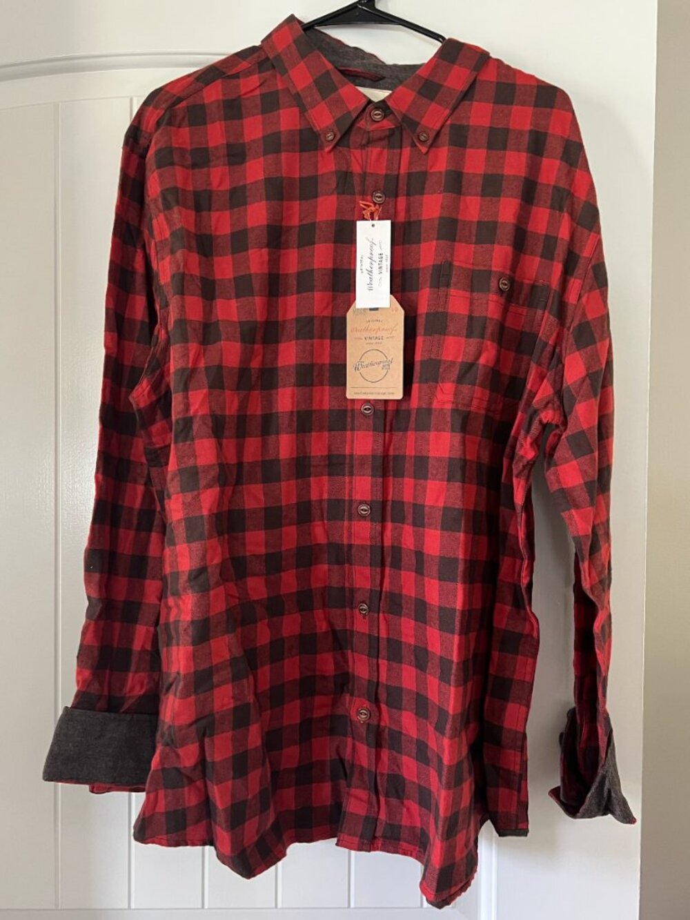 Weatherproof brand vintage button down flannel shirt xxl men - muted colors